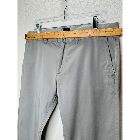 J Crew Khaki Gray 484 Stretch Chambray Trouser Pant Chino 34 / 32 - Picture 11 of 13